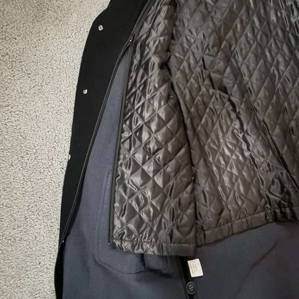 Vintage 1990's Eddie Bauer Men's Size Med. Wool-blend Hooded Duffle Coat - EUC - Picture 11 of 14